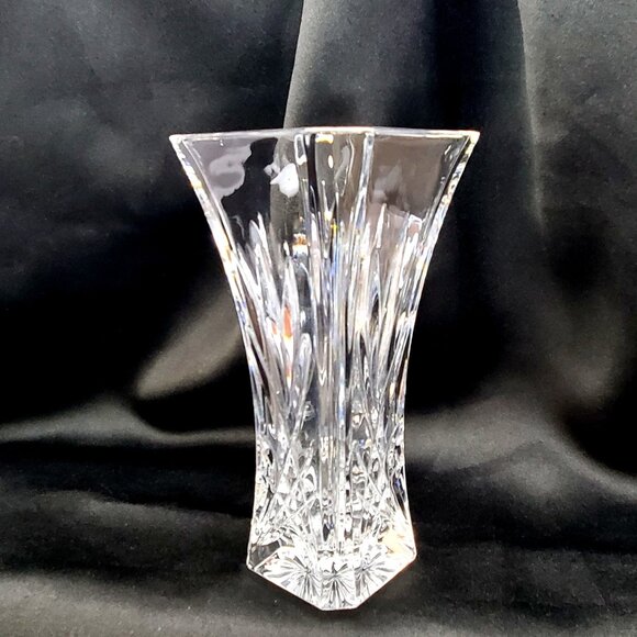 VTG Waterford Marquis Florence Court Crystal Vase 6" Tall Elegant Cut - Picture 3 of 9
